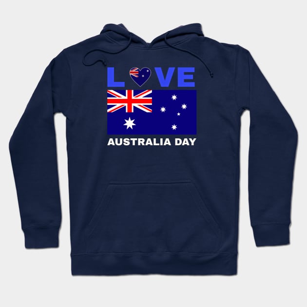 love Australia day Hoodie by ZIID ETERNITY